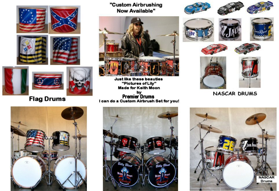 CustomGreenAirbrushedSnareDrum